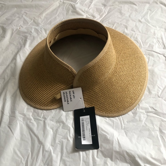 NWT Nine West Classic Straw Visor - Picture 3 of 9